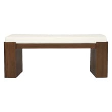 Lin Mindi Wood Ottoman Bench